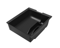 Front and rear storage boxes in the car center console