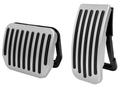 Snap on accelerator pedal [frosted silver] 2-piece set