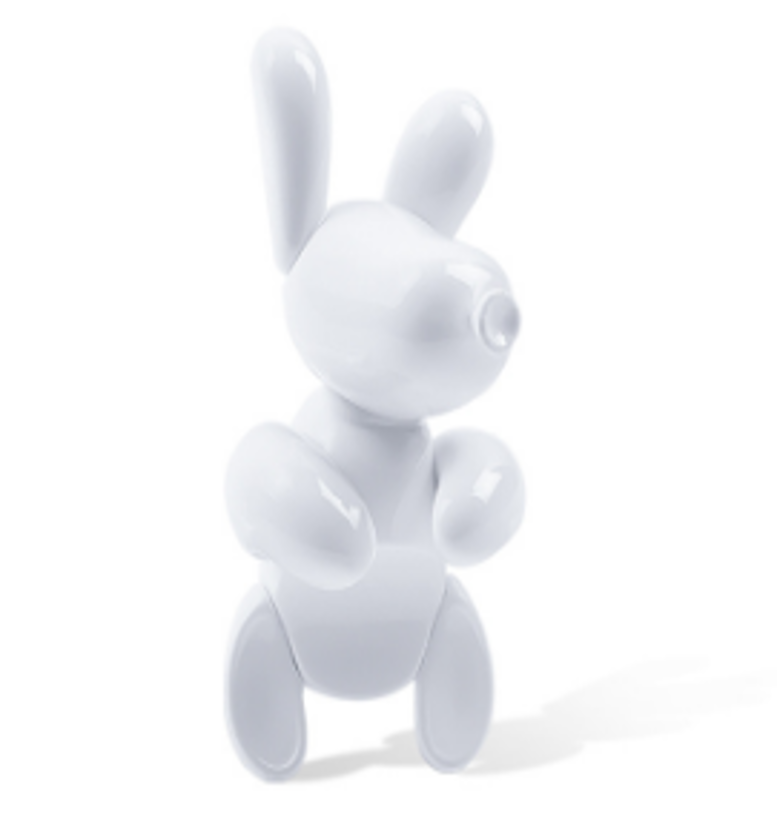 Screen mini dog ornament [white]