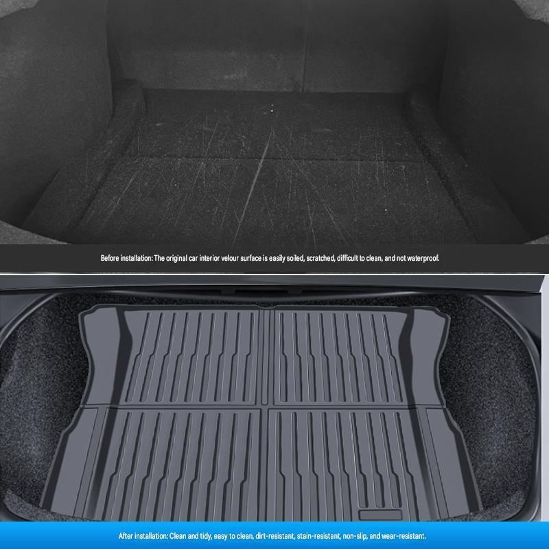 TPE vacuum forming: 3-piece set of front and rear spare box pads