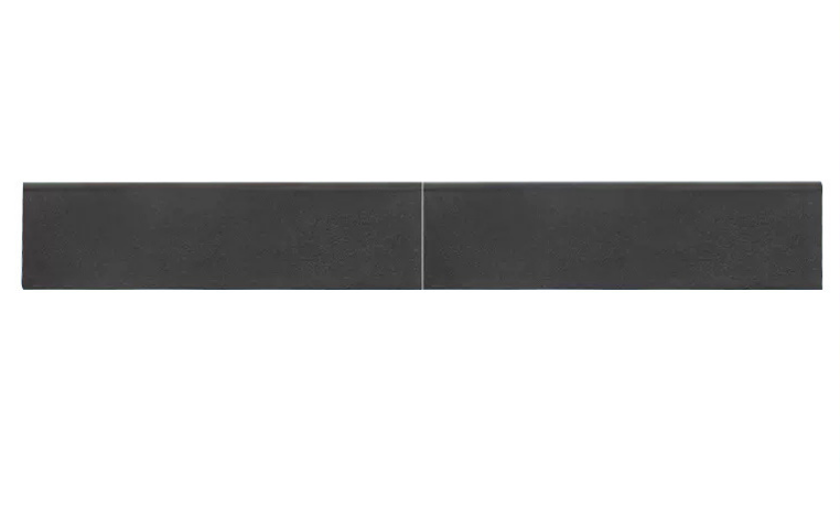 Two piece set of anti kick plate under the rear seat made of ABS material