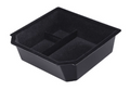 Front and rear storage boxes in the car center console