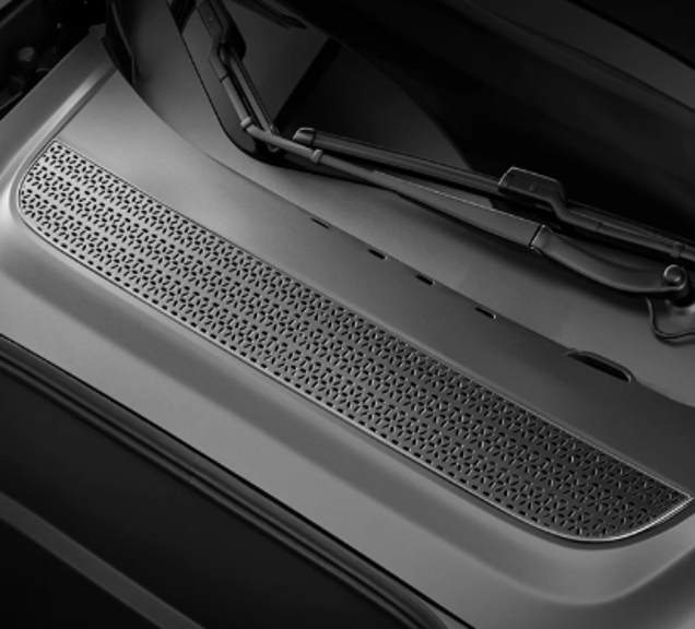 Automotive air conditioning inlet protective cover