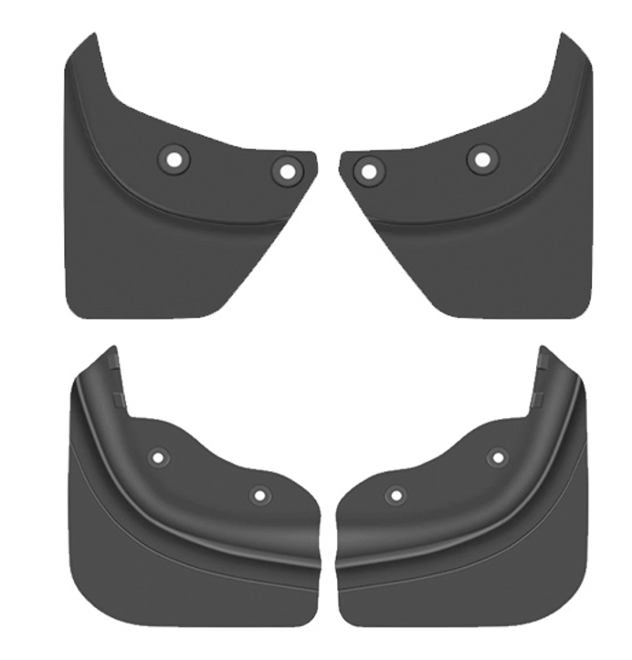 Car rear mudguard [front wheel+rear wheel 4-piece set]
