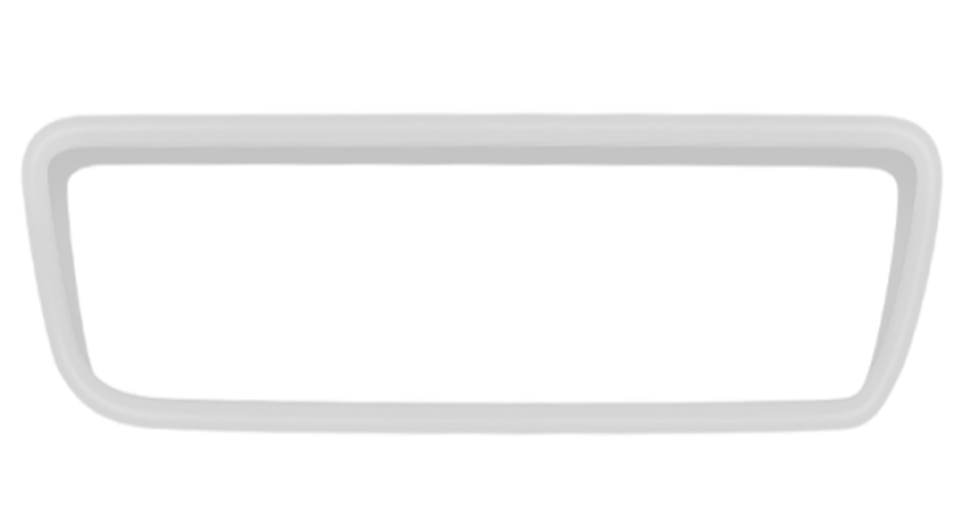 Silicone protective cover for interior rearview mirror [white/black]