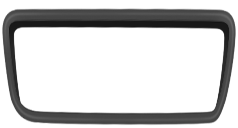 Silicone protective cover for interior rearview mirror [white/black]
