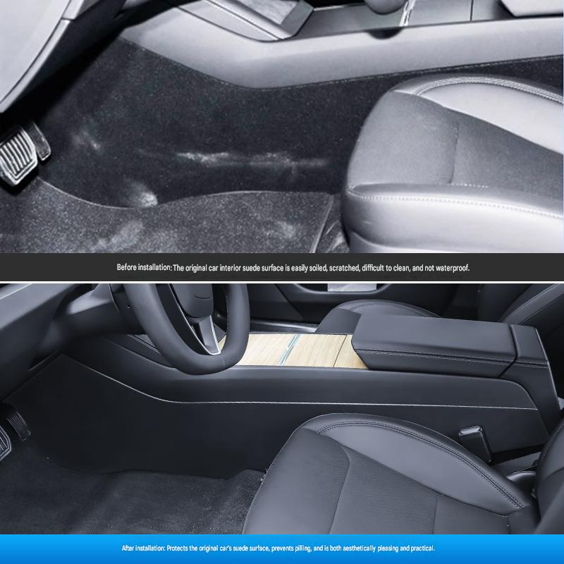 2-piece set of side protective panels for car center console