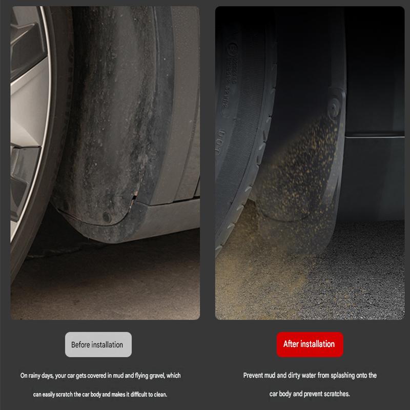 Rear mudguard [4-piece set of front and rear wheels]