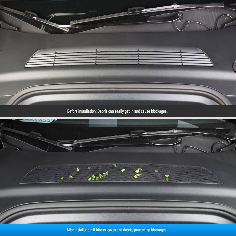 Air conditioning inlet protective cover