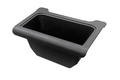 Middle storage box in the rear seat of the car
