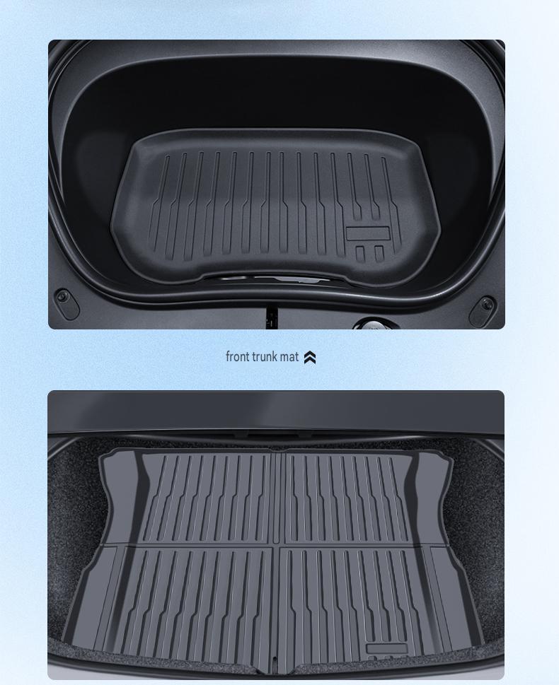 TPE vacuum forming: 3-piece set of front and rear spare box pads