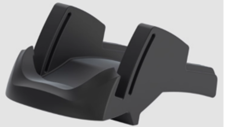 Black car dashboard phone holder