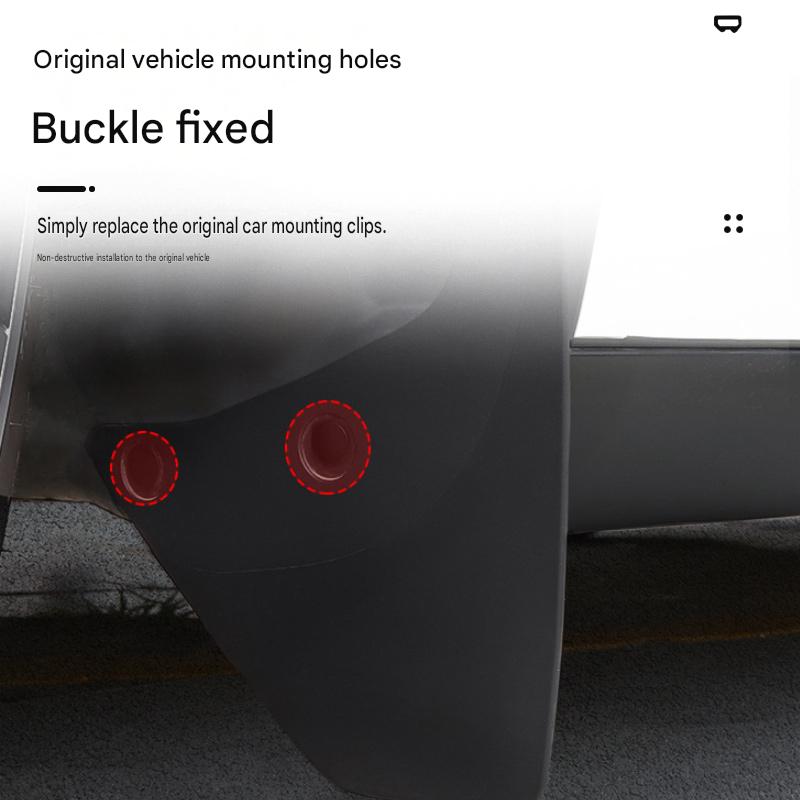 Car rear mudguard [front wheel+rear wheel 4-piece set]