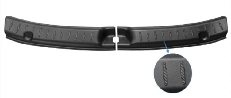 Trunk door sill guard [split black]