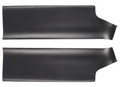 Two piece set of anti kick plate under the rear seat made of ABS material