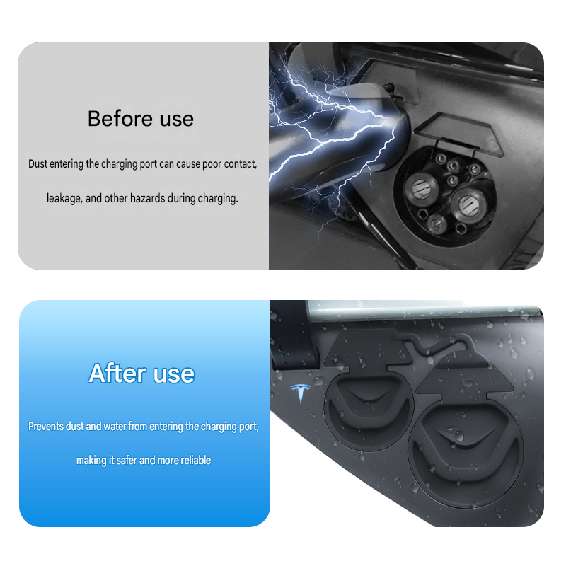 Waterproof cover for car charging port