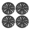 19 inch wheel hub cover [14 spoke G-style glossy matte black] 4-piece set