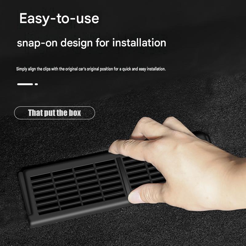 2-piece set of air outlet cover under car seat