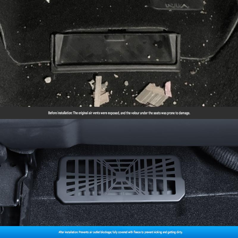2-piece set of air outlet cover under car seat