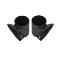 Car door cup holder [front and rear doors - black] 2-piece set